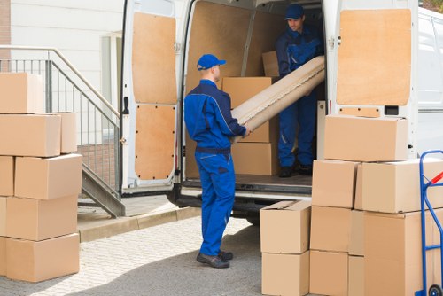 Moving team assisting with a local Bayswater home relocation