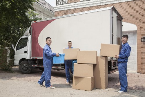 Moving boxes and furniture prepared for removals in Bayswater