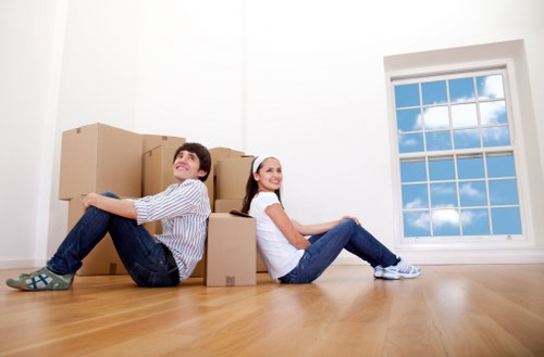 Preparing boxes and furniture for house removals in Bayswater